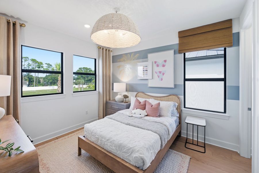 Representative furnished interior of a home built from the Scarlett by DiVosta in The Reserve at Eastpointe, Palm Beach Gardens (Image 27).