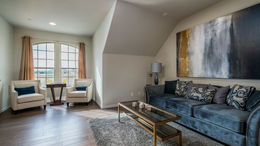 Representative furnished interior of a home built from the Verona 2 by Epcon Communities in Ladera Prosper, Prosper (Image 5).