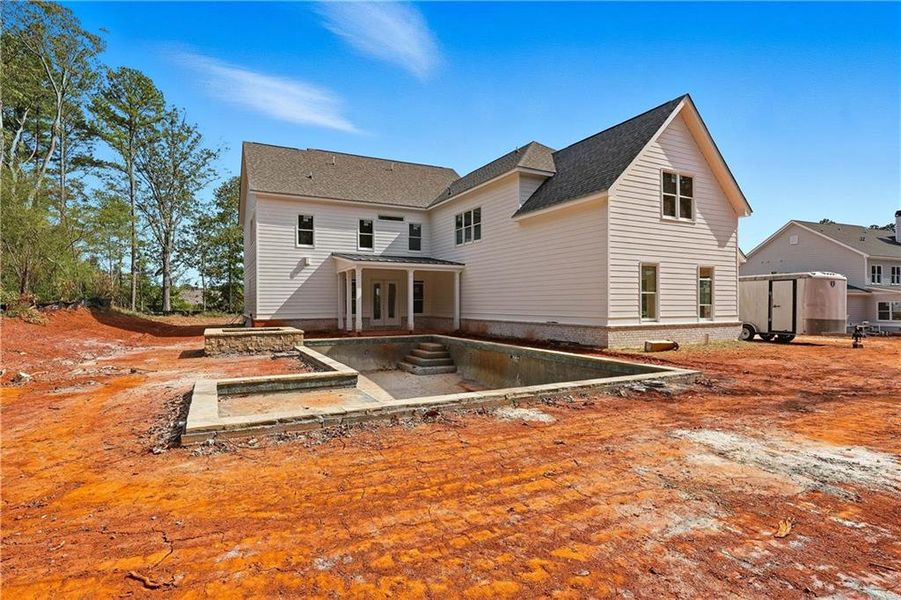 In-progress construction of a new home in , Marietta, GA (Image 25).