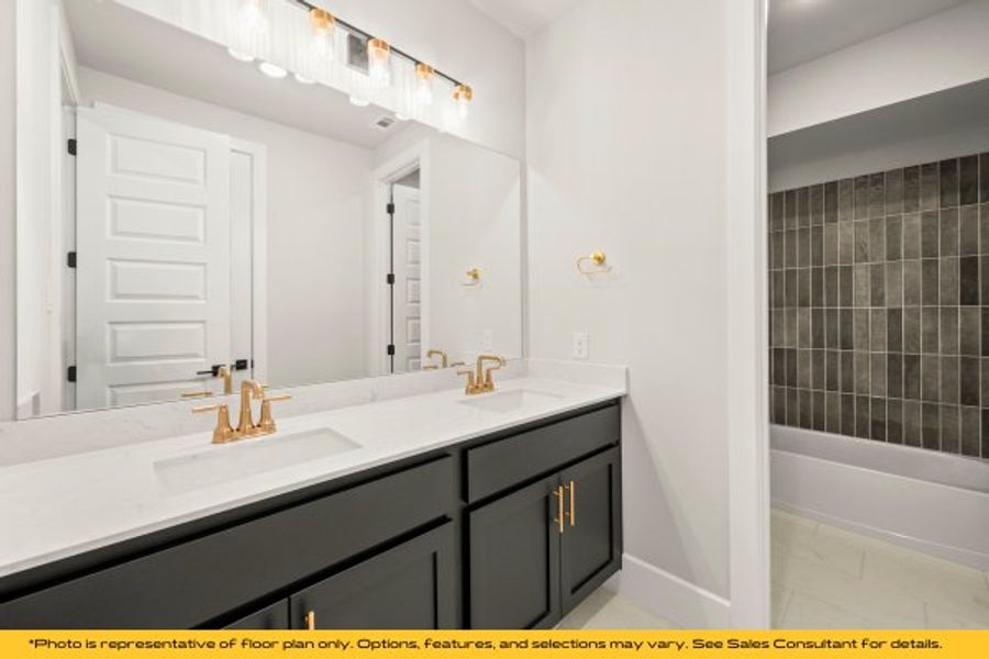Representative furnished interior of a home built from the Aspen by Stonefield Homes in Heath Golf and Yacht Club, Rockwall (Image 44).
