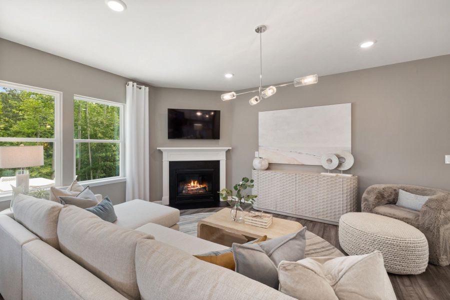 Representative furnished interior of a home built from the Murray by Pulte Homes in Cambria, Garner (Image 6). Representative furnished interior of a home built from the Murray by Pulte Homes in Cambria, Garner (Image 6).