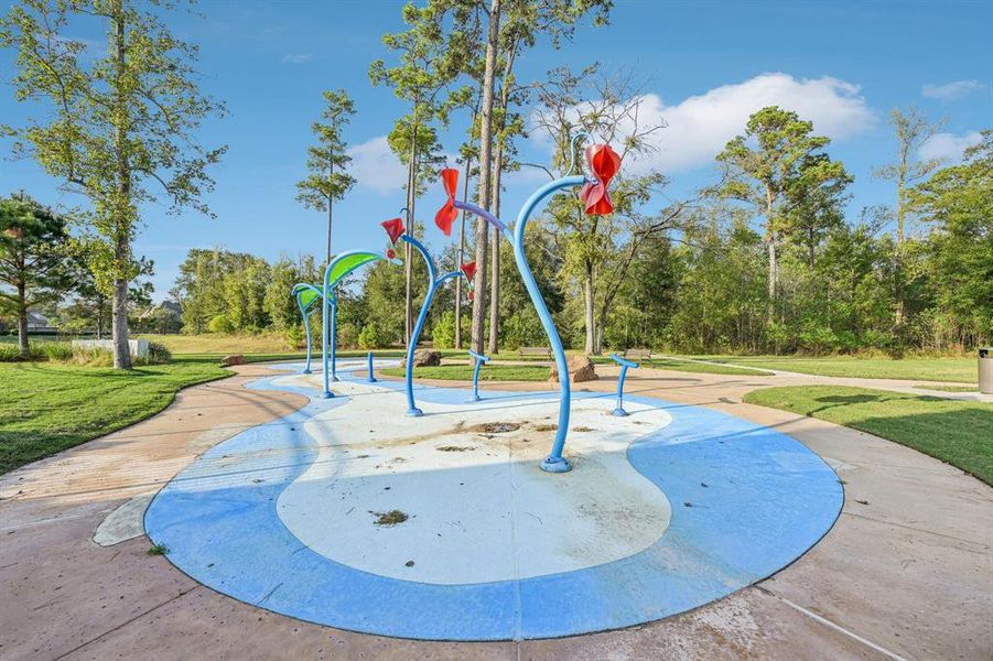 Splash pad.