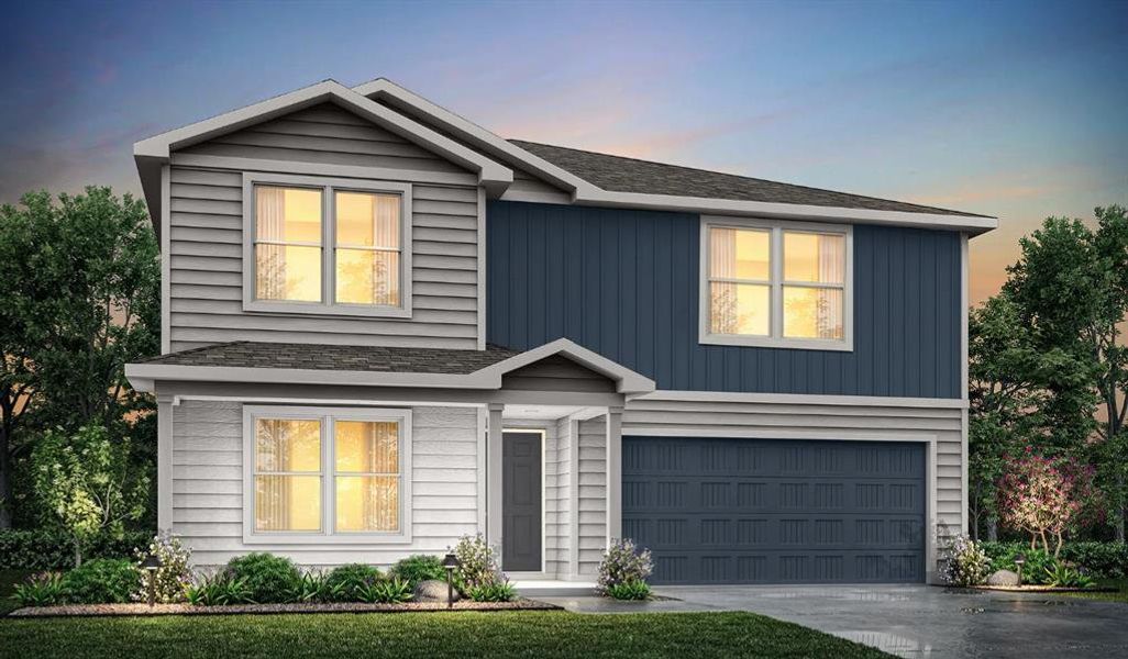 Front exterior of a new home in Cedar Creek on Maple, Abilene, TX, highlighting curb appeal (Image 1). Front exterior of a new home in Cedar Creek on Maple, Abilene, TX, highlighting curb appeal (Image 1).