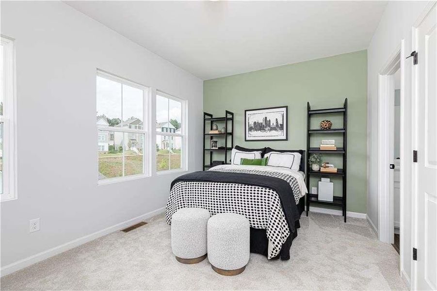 Furnished interior view inside a new home in , Atlanta (Image 3). Furnished interior view inside a new home in , Atlanta (Image 3).