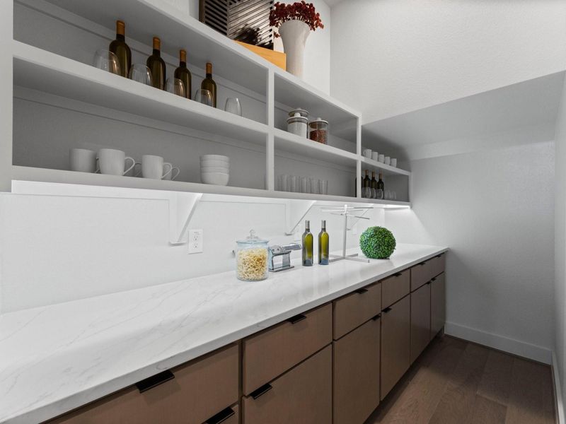 Walk-in Pantry w/ Cabinets!