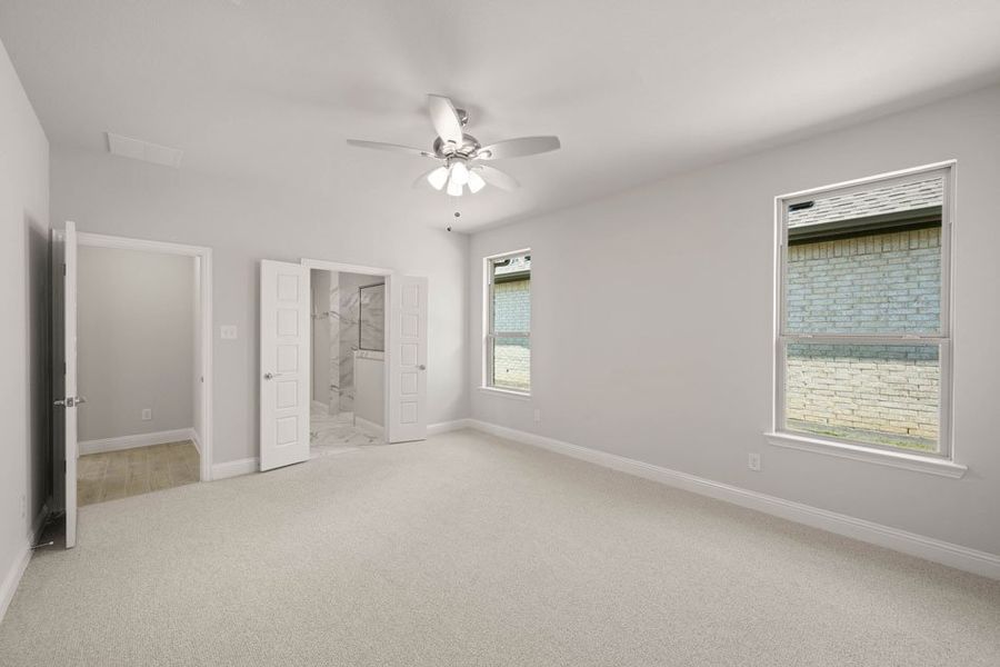 Front exterior of a new home in Redden Farms – Active Adult, Midlothian, TX, highlighting curb appeal (Image 24). Front exterior of a new home in Redden Farms – Active Adult, Midlothian, TX, highlighting curb appeal (Image 24).