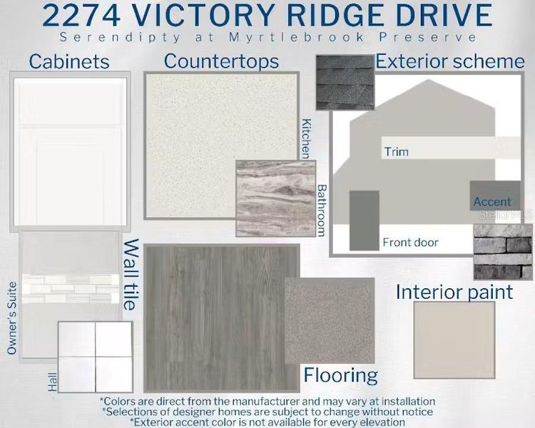 Sample of building materials used in homes in Myrtlebrook Preserve, Lakeland (Image 4). Sample of building materials used in homes in Myrtlebrook Preserve, Lakeland (Image 4).