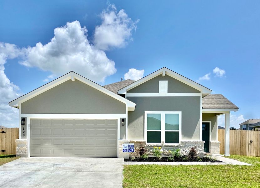 Representative exterior photo of a completed home built from the McKinney by Steve Klein Custom Builder in TerraVista, Victoria, TX (Image 2).