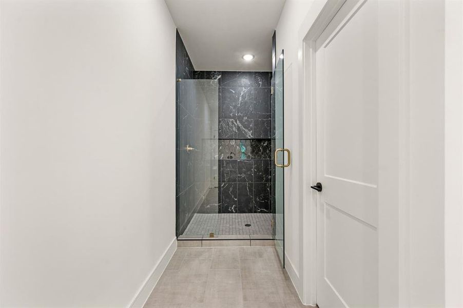This spacious walk in shower is the perfect place to start or end your day! This spacious walk in shower is the perfect place to start or end your day!
