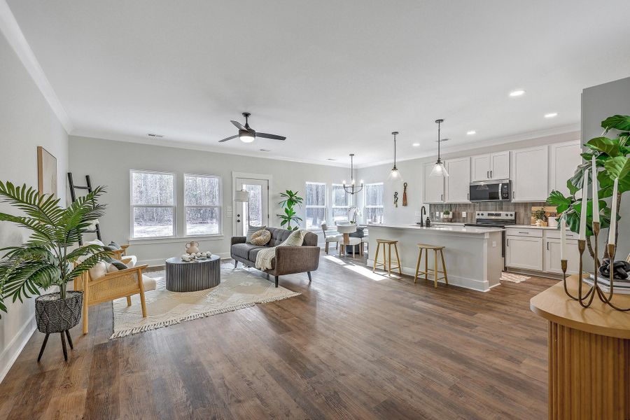 Furnished interior view inside a new home in , Summerville (Image 8).
