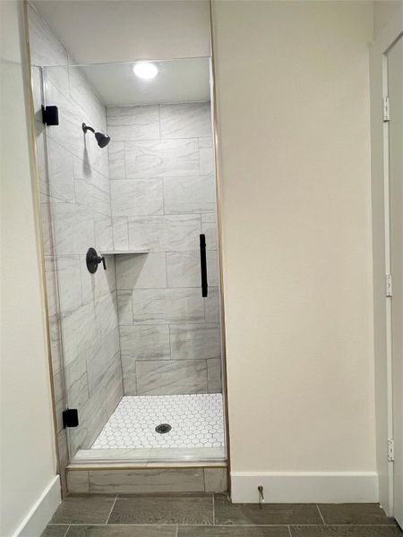 Another angle of upstairs bathroom with shower