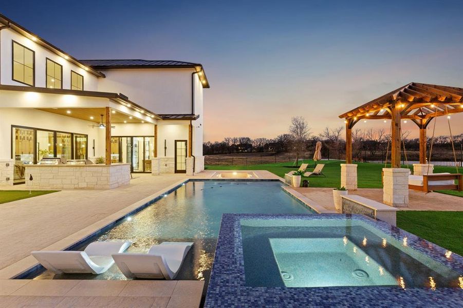 Exterior details and patio area of a home in , Bartonville (Image 3).