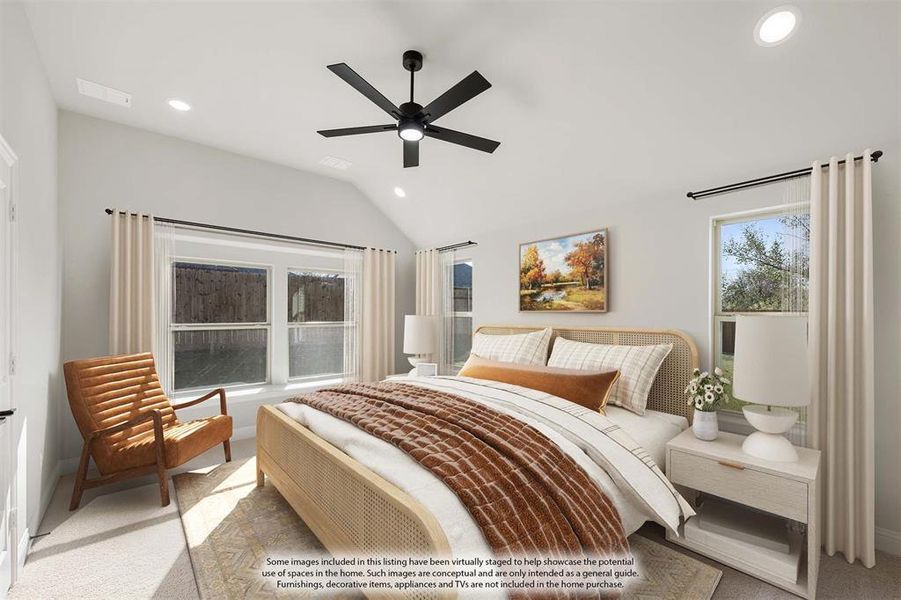 Furnished interior view inside a new home in Sable Creek, Sanger (Image 15).