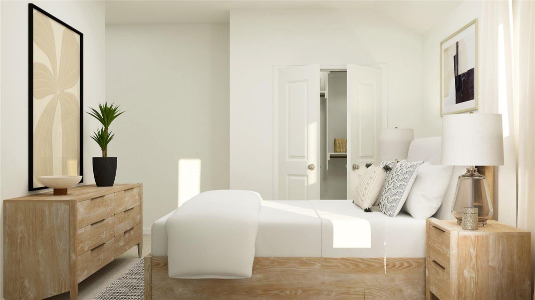 Furnished interior view inside a new home in Samara, League City (Image 19).