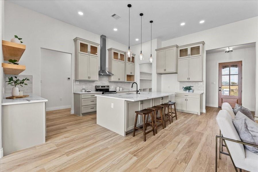 Furnished interior view inside a new home in , Angleton (Image 19).