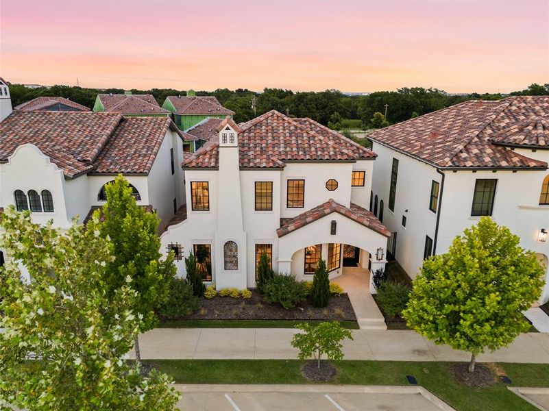 Front exterior of a new home in , Flower Mound, TX, highlighting curb appeal (Image 21).