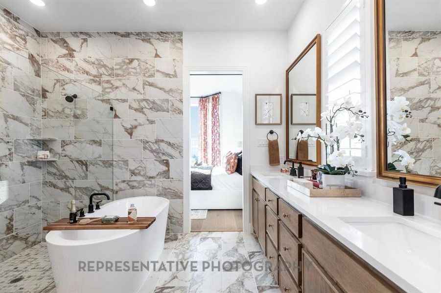 Furnished interior view inside a new home in Dove Hollow, Waxahachie (Image 12). Furnished interior view inside a new home in Dove Hollow, Waxahachie (Image 12).