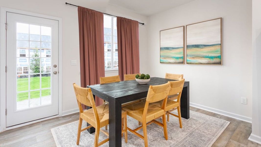 Furnished interior view inside a new home in North Village Townes, Greensboro (Image 23).