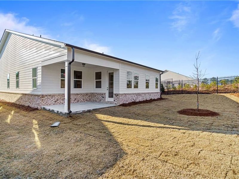 Exterior details and patio area of a home in Kelly Preserve, Loganville (Image 21).
