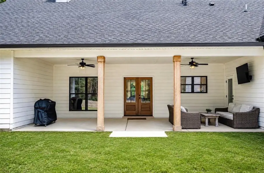 Exterior details and patio area of a home in , Kingston (Image 21). Exterior details and patio area of a home in , Kingston (Image 21).