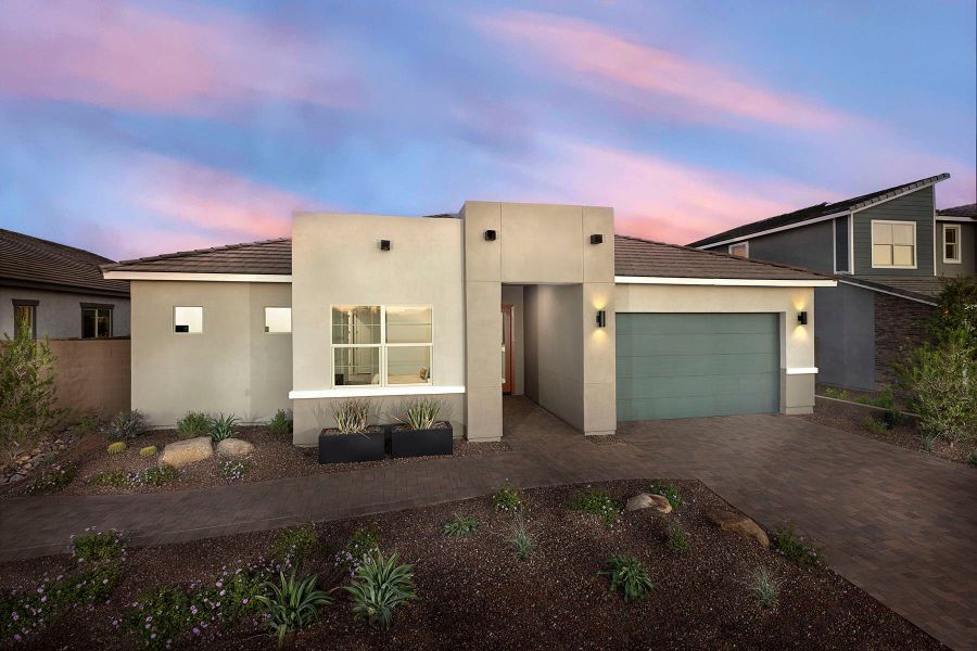Representative exterior photo of a completed home built from the Burgundy by Mattamy Homes in Tierra Vistoso, Surprise, AZ (Image 24).
