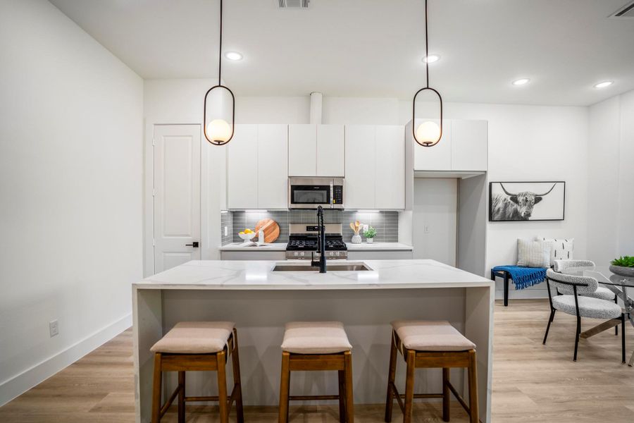 Furnished interior view inside a new home in , Houston (Image 32).