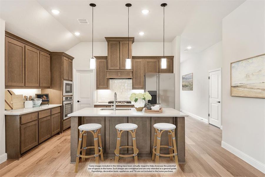 Furnished interior view inside a new home in Country Lakes Classic 50, Denton (Image 6).