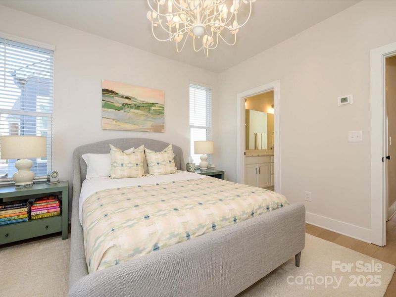 With a private en suite bath.