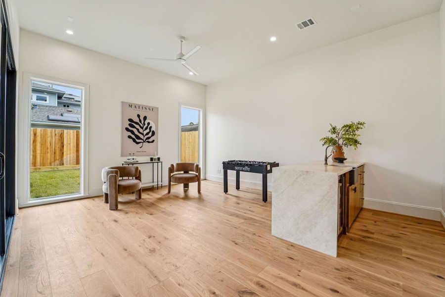 Furnished interior view inside a new home in , Houston (Image 39).