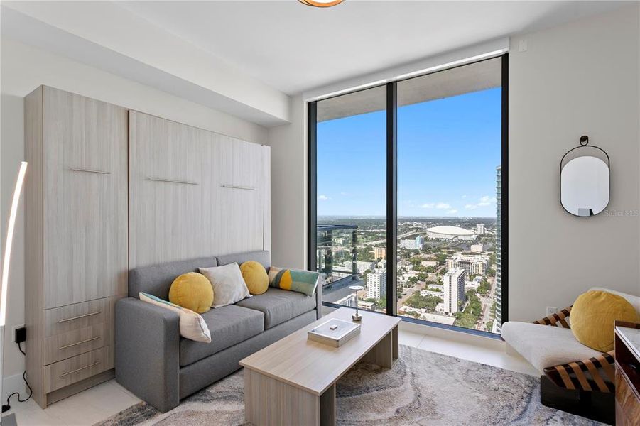 Furnished interior view inside a new home in , St. Petersburg (Image 49).
