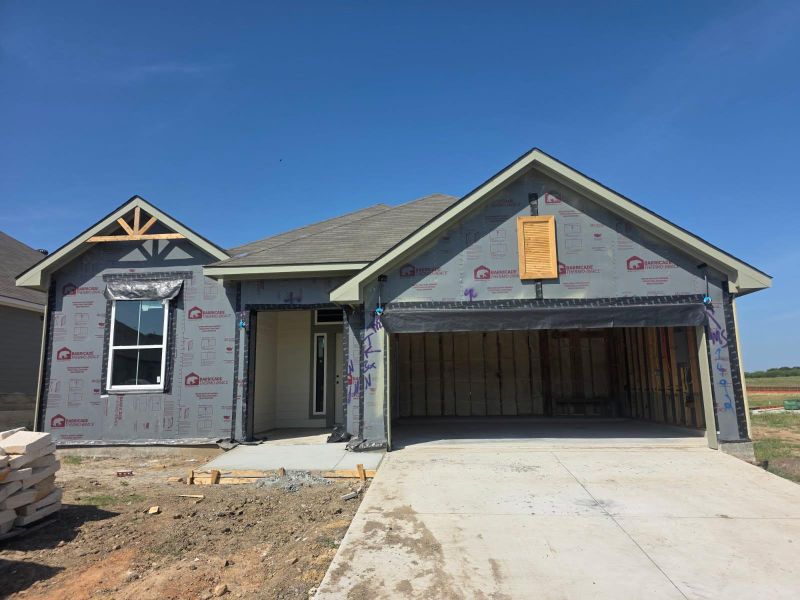 In-progress construction of a new home in Vintage Farms, Brenham, TX (Image 7). In-progress construction of a new home in Vintage Farms, Brenham, TX (Image 7).