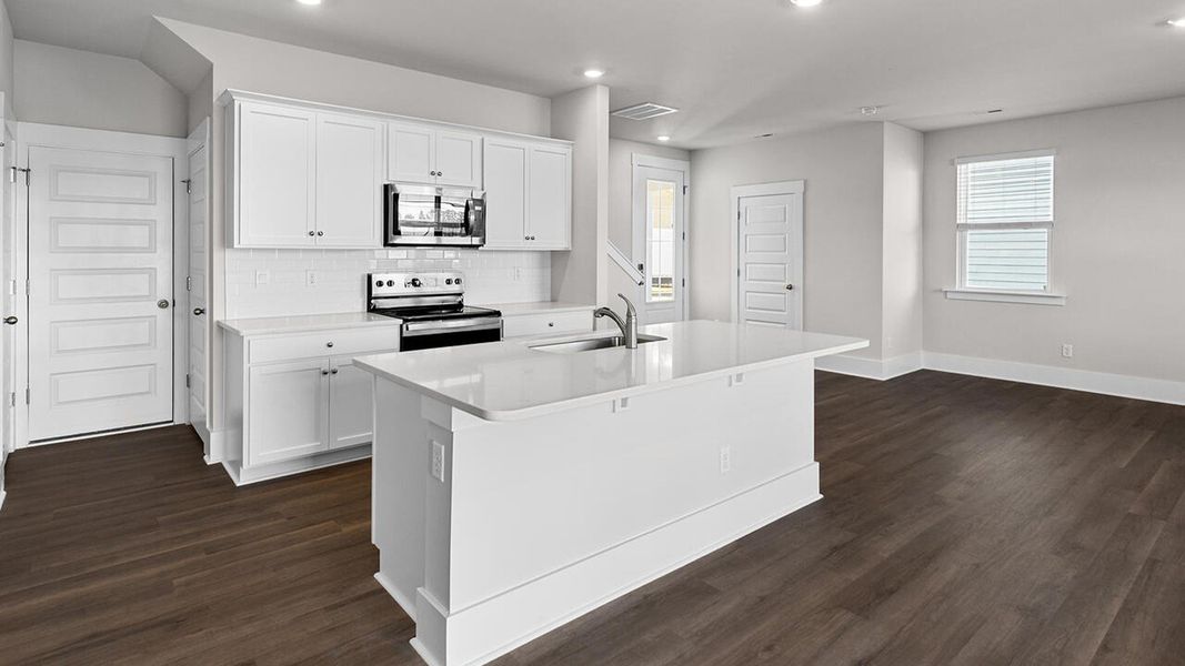 Furnished interior view inside a new home in The Haven at Indigo Preserve, Leland (Image 8).