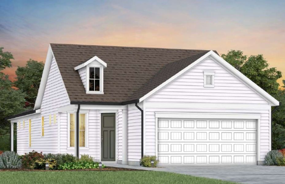 Front exterior of a new home in Del Webb Barton Village, Lebanon, TN, highlighting curb appeal (Image 18). Front exterior of a new home in Del Webb Barton Village, Lebanon, TN, highlighting curb appeal (Image 18).