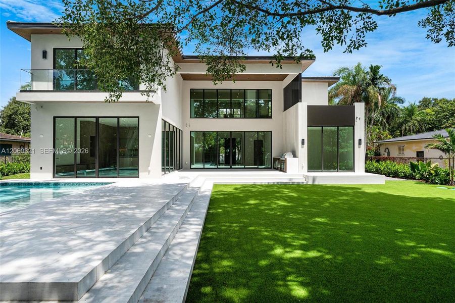 Exterior details and patio area of a home in , Miami Shores (Image 4). Exterior details and patio area of a home in , Miami Shores (Image 4).