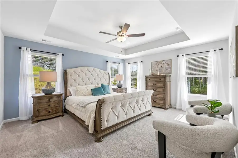 Furnished interior view inside a new home in The Hills at Cedar Creek, Winder (Image 4).