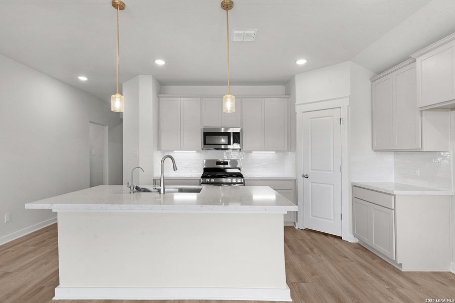 Furnished interior view inside a new home in Prairie Green, Converse (Image 8).