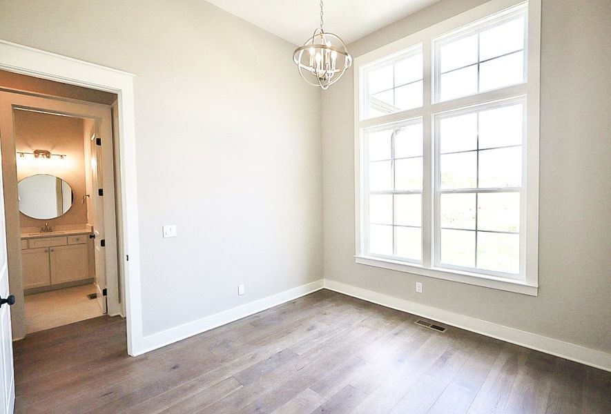 Spacious, unfurnished interior of a new home in Creekside, Cleveland (Image 35). Spacious, unfurnished interior of a new home in Creekside, Cleveland (Image 35).