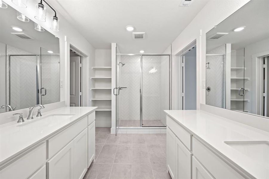 Furnished interior view inside a new home in North Square at Uptown, Celina (Image 12).