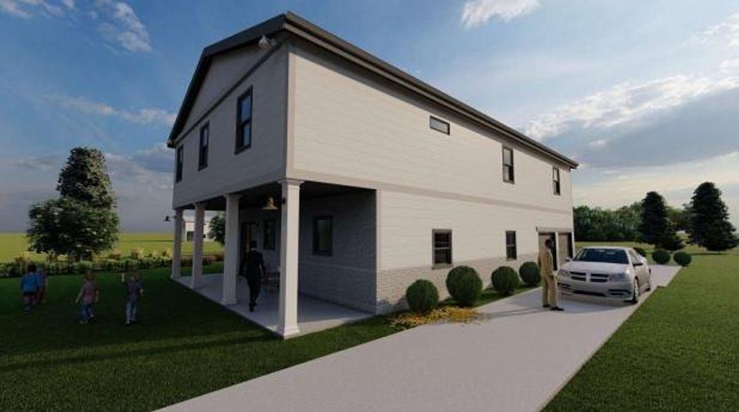 Front exterior of a new home in , Rex, GA, highlighting curb appeal (Image 2).