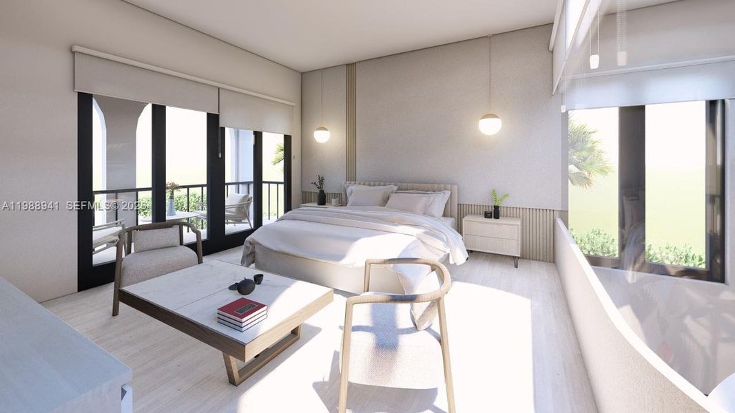 Furnished interior view inside a new home in , Dania Beach (Image 4).