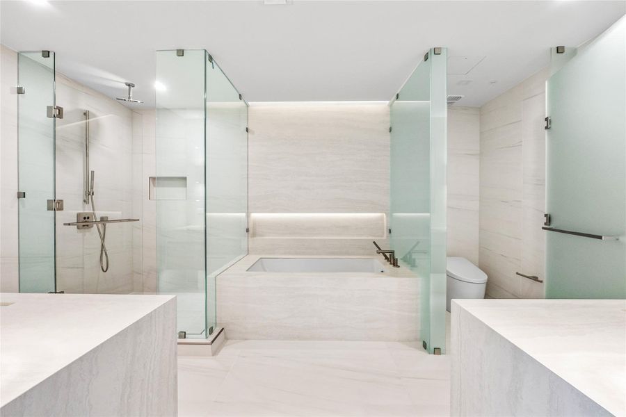 Furnished interior in a model home at Casamar in Pompano Beach (Image 54).