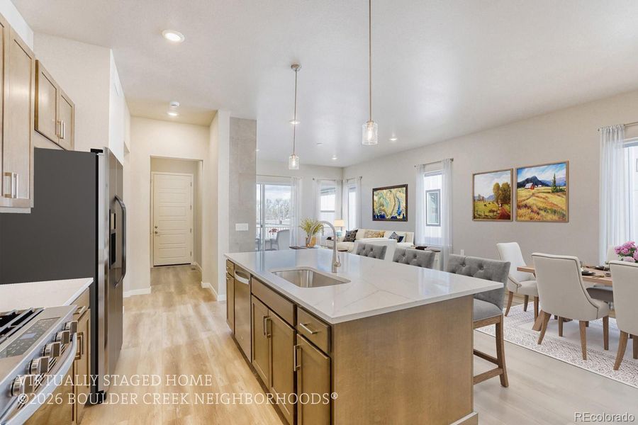 Furnished interior view inside a new home in , Fort Collins (Image 7).