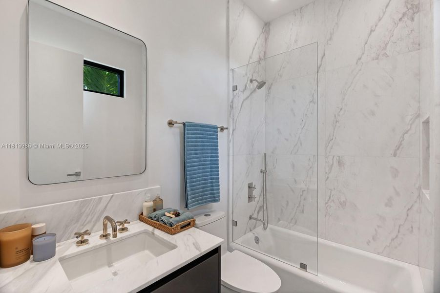 Furnished interior view inside a new home in , Miami (Image 16).