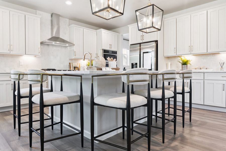 Representative furnished interior of a home built from the Silverton by Landsea Homes in Highlands Preserve, Mead (Image 28).