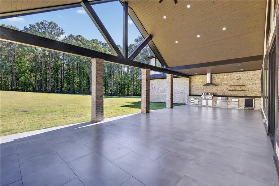 Exterior details and patio area of a home in , Monroe (Image 44).
