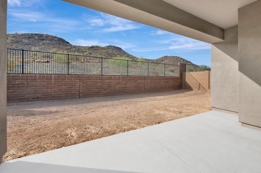 Exterior details and patio area of a home in Meridian at Northpointe at Vistancia, Peoria (Image 4).