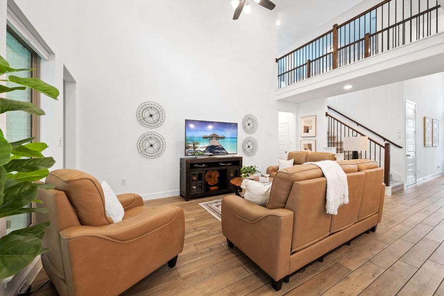 Furnished interior view inside a new home in The Highlands, Porter (Image 6).