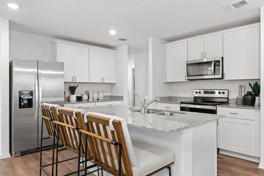 Furnished interior view inside a new home in Meadows at Clear Springs, New Braunfels (Image 3).