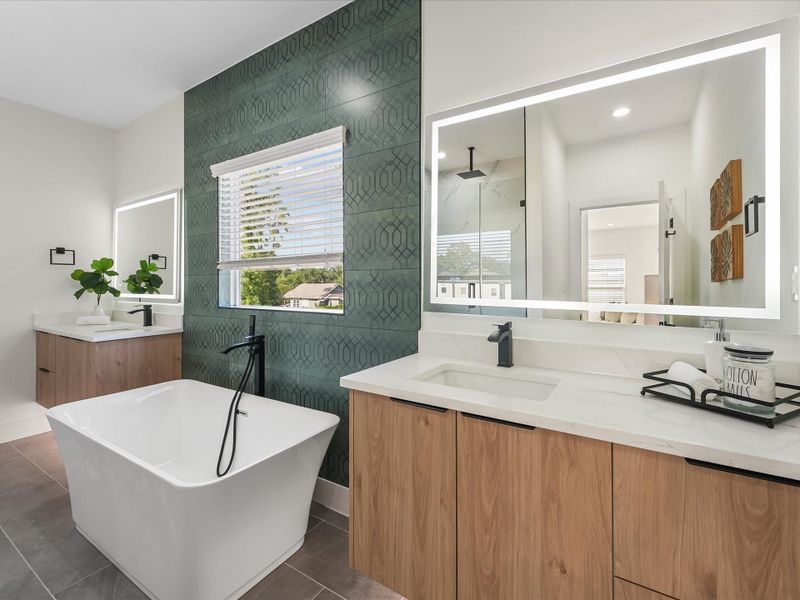 Furnished interior view inside a new home in , Houston (Image 7).