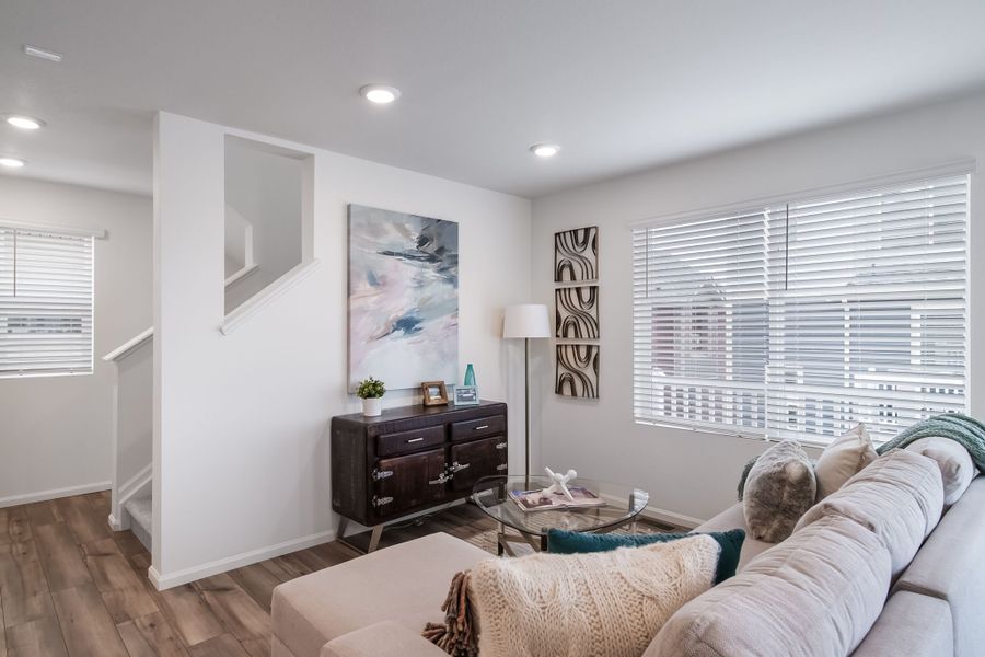 Furnished interior view inside a new home in Banning Lewis Ranch - New Homes Colorado Springs, Colorado Springs (Image 23).
